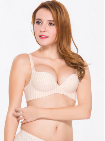 闺秘正品无钢圈聚拢文胸小胸变大加厚性感调整型收副乳内衣女胸罩